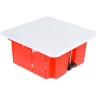 Коробка распаячная IEK КМ41022 92х92x45мм для полых стен (с саморезами, пластиковые лапки, с крышкой) - UKG11-092-092-045-P