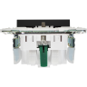 Розетка IEK SKANDY SK-R06Bl с заземлением с защитными шторками 16А черный SK-R14-16-1-K02